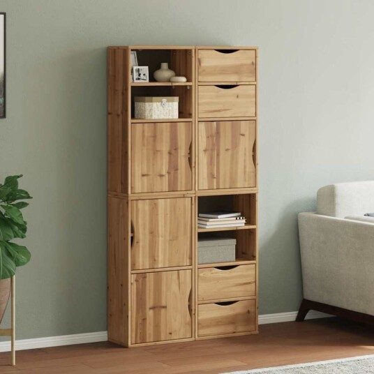 Sideskap 4 stk ODDA 40x24x79 cm heltre furu