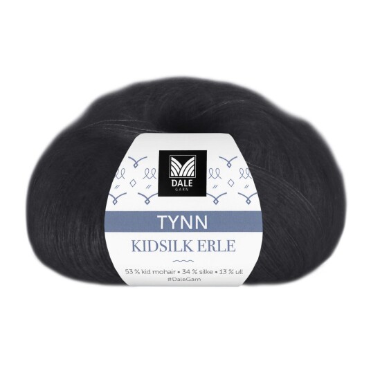 Dale Garn Dale Tynn Kidsilk Erle 4028 Svart