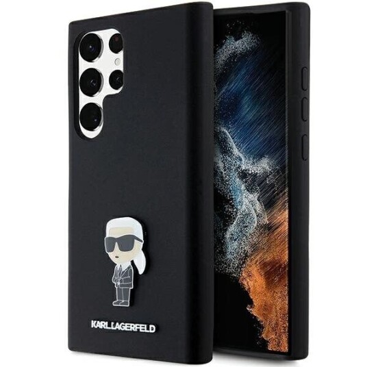 Karl Lagerfeld Silikon Mobildeksel for Samsung Galaxy S23 Ultra - Svart