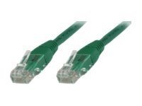 MicroConnect - Nettverkskabel - RJ-45 (hann) til RJ-45 (hann) - 20 cm - UTP - CAT 6 - halogenfri, flertrådet - grønn