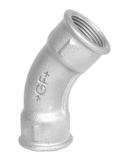 Georg-Fischer Long sweep bend 45° galvanized for f 1