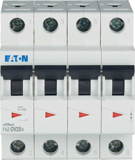 Eaton overbelastningsvern 25A 4-pol 10kA OV Eaton overbelastningsvern 25A 4-pol 10kA OV