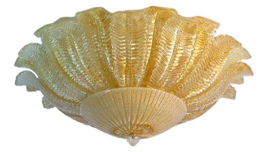 Murano taklampe - Barovier - Gul