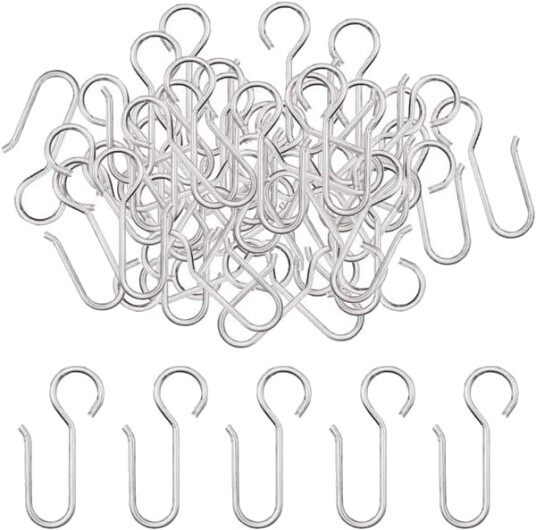 Gardinklipskroker 40 stykker Gardinstangkroker Heavy Duty ZQKLA