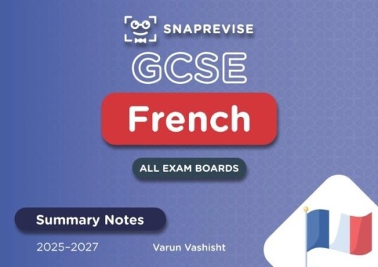 SnapRevise GCSE French Summary Notes SnapRevise GCSE French Summary Notes