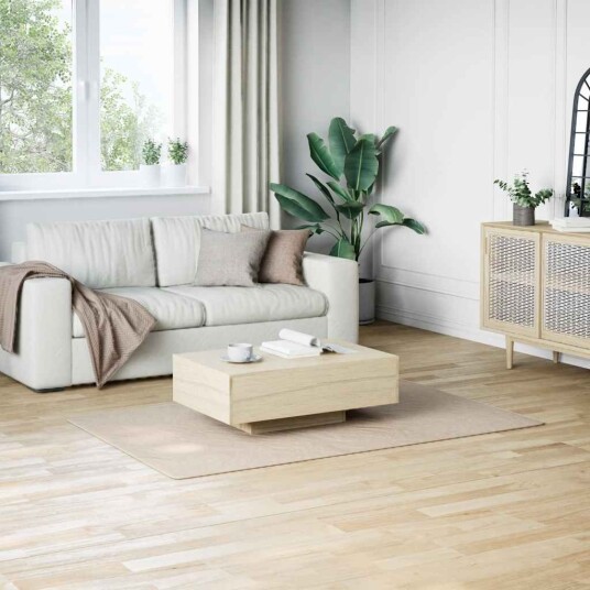 vidaXL Shaggy-teppe beige 120x183 cm polyester