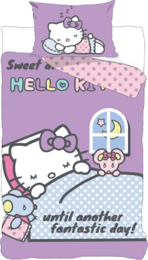 Licens Hello Kitty sengetøy 100% bomull Junior sengetøy 100x140 cm Sweet Dreams