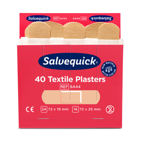 Salvequick Textilplåster 6444 6x40-Pack, Refill