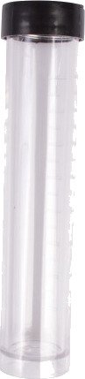 Infinity Hearts Plastrør til knapper Transparent 10,5x2cm 1 stk