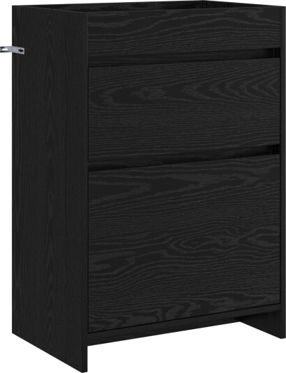 Badskapinet under vask Svart eik 56 x 37,5 x 81 cm Badskapinet under vask Svart eik 56 x 37,5 x 81 cm
