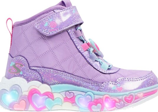 Skechers Støvler Evig Heart Lys Cozy Glitter Purple Skechers 34 Støvler Hvit Lilla