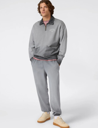 Champion Polo Neck Sweatshirt - Grey - M
