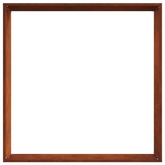 vidaXL Gjerdekant Rusten 60 x 60 x 13 cm Cortenstål