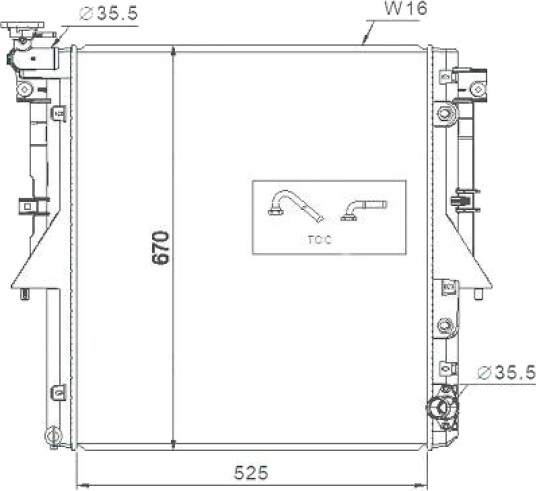 DIEDERICHS DCM3885 Radiator motorkjøling