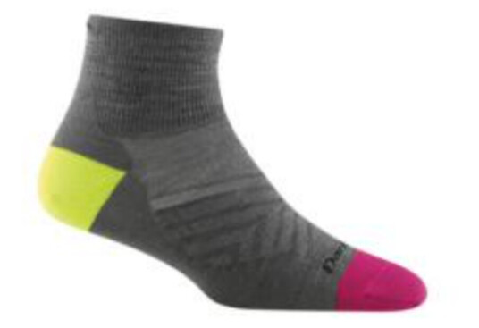 Darn Tough Run - 1/4, Gray, MEDIUM