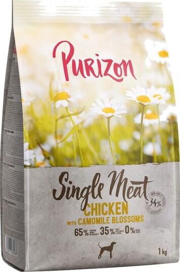 Purizon Tørrfôr Adult Single Meat Dog Med Kamilleblomster Kornfri Kylling 1 kg