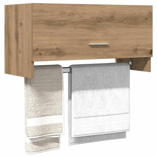 Garderobe artisan eik 70x32,5x35 cm konstruert tre 8721158439727
