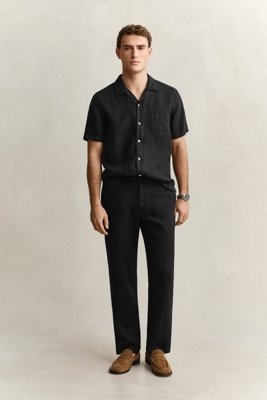 GANT Reg Linen Ds Pants Black S