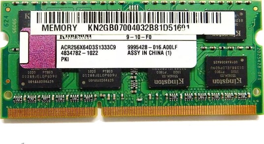 Rebuild IT ACR256X64D3S1333C9 Kingston 2GB PC3-10600 DDR3-1333MHz non-ECC Unbuffered CL9 204-Pin