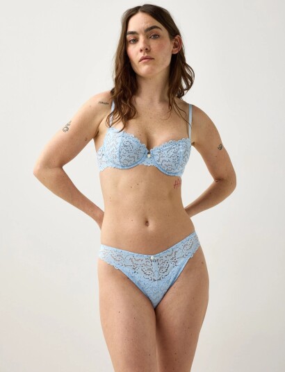 Lindex Senna Unpadded Bra Blue 75 D Lindex Senna Unpadded Bra Blue 75 D