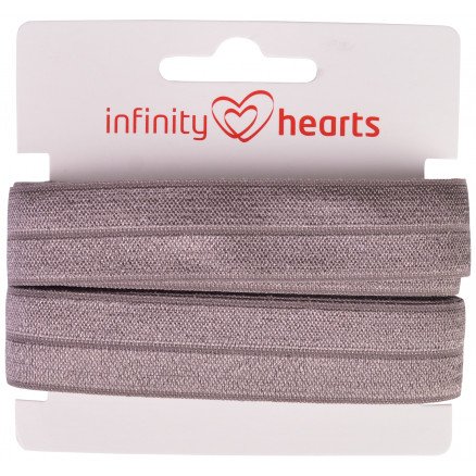 Infinity Hearts Foldestrikk 20mm 017 Mørkegrå 5m