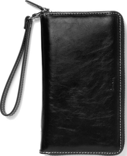 Filofax Malden Ringperm Personal Compact Zip Wrist Strap Black