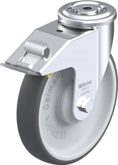 Blickle 852187 Ler-Path 200Ka-Fi-Els Styrehjul Med Bremse, Hjuldiameter 200 Mm, Bæreevne (Maks.) 300 Kg (1 Stk.)