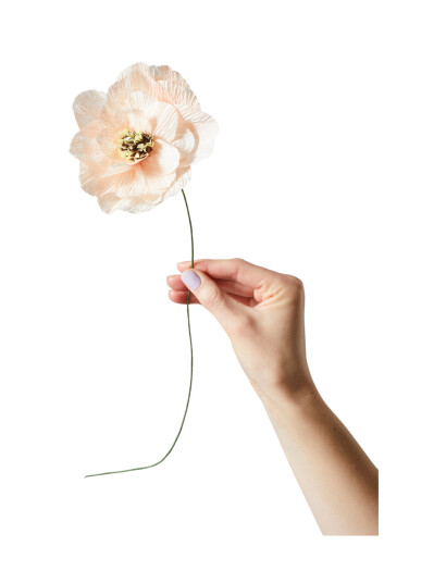Studio About Paper Flower Poppy Pink L:13.0CM Studio About Paper Flower Poppy Pink L:13.0CM
