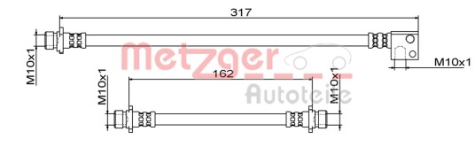 Bremseslange METZGER 4111862