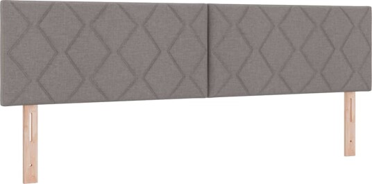 Sengebunnseng med madrass Taupe 180x200 cm Stoff Sengebunnseng med madrass Taupe 180x200 cm Stoff