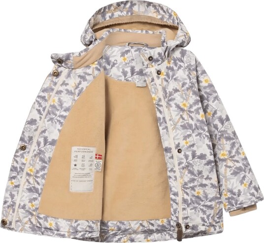 MINI A TURE Matwang Fleece Lined Winter Jacket. Grs BLOOMING WINTER WOOD 86