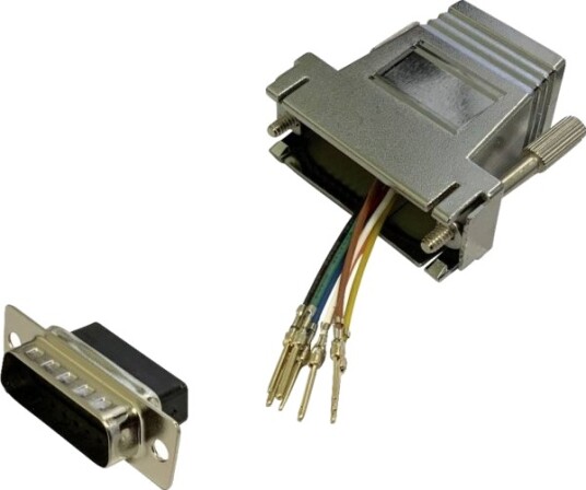 Bkl Electronic Adapter D-Sub-Kontakt 15-Polet - Rj45-Tilkobling (1 Stk) Single Bkl Electronic Adapter D-Sub-Kontakt 15-Polet - Rj45-Tilkobling (1 Stk) Single