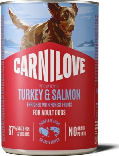 Carnilove Dog Adult Salmon & Turkey Paté 400 g