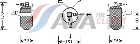 Tørker, klimaanlegg AVA COOLING SYSTEMS CND184