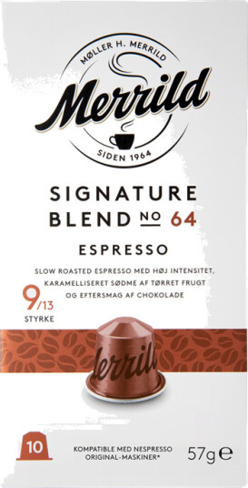 Merrild | Espresso Signature Blend 64 10 kapsler til Nespresso®