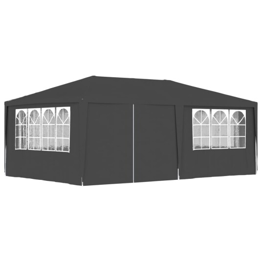 vidaXL Profesjonelt festtelt med sidevegger 4x6 m antrasitt 90 g/m² vidaXL Profesjonelt festtelt med sidevegger 4x6 m antrasitt 90 g/m²