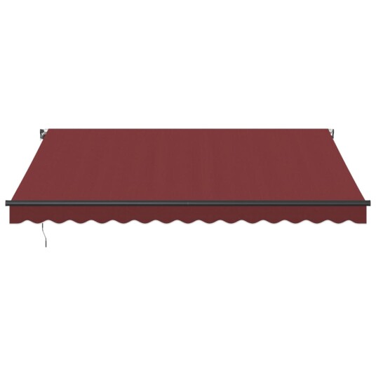 Manuell uttrekkbar markise burgunder 400x350 cm 3214998