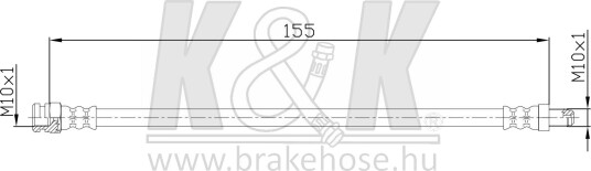 K&K FT4632 Bremseslange K&K FT4632 Bremseslange