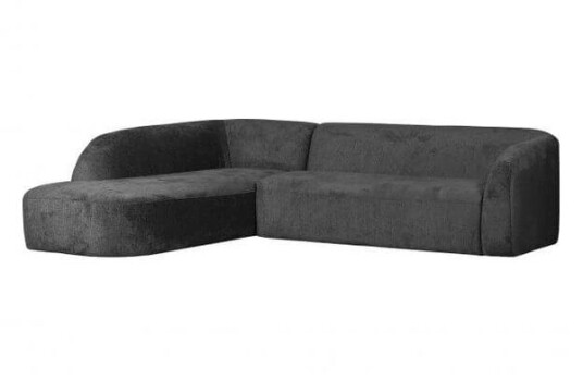 Bepurehome Sloping Corner Sofa Left Velvet mountain