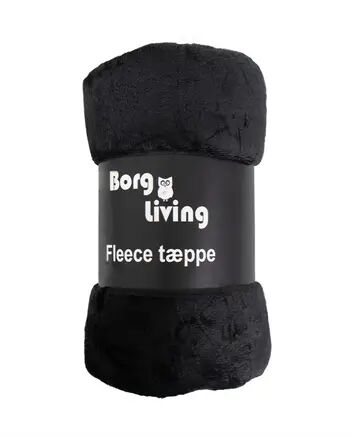 Borg Living Fleeceteppe Svart 150x200 cm Ekstra myk og fin