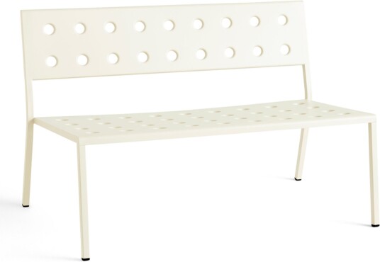 Hay - Balcony Lounge Bench W. Arm / Chalk Beige - Hagebenker - Ronan & Erwan Bouroullec - Beige - Metall Hay - Balcony Lounge Bench W. Arm / Chalk Beige - Hagebenker - Ronan & Erwan Bouroullec - Beige - Metall