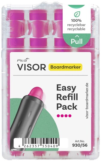 Pica Marker Visor Refill Whiteboardtusj 4 stk Magenta