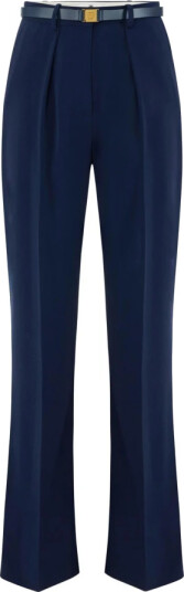 Elisabetta Franchi Dame Bukser Blå M, Elisabetta Franchi Dame Bukser Blå M,