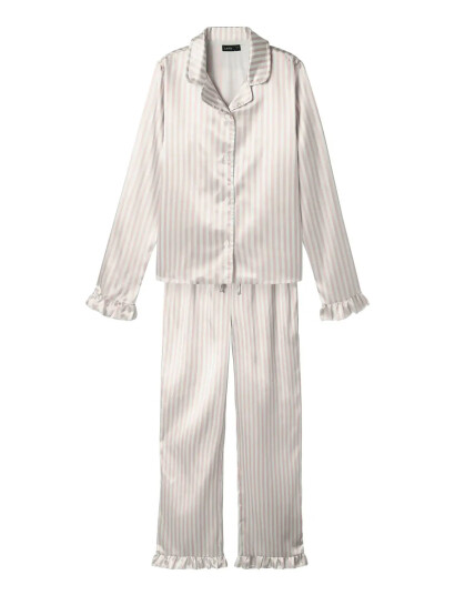 LMTD Nlfnightystripes Pyjamas Set Pink 170-176 LMTD Nlfnightystripes Pyjamas Set Pink 170-176