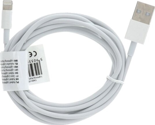 Usb-Kabel Bulk Usb-A Til Lightning 2 M Hvit 28609