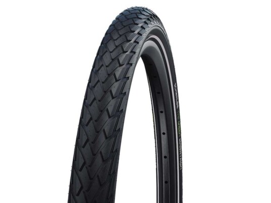 Schwalbe Green Marathon Non Folding Tire (23-622) Black, Addix Eco, Greenguard, Psi Max:130 Psi, Yes, Weight:420 G