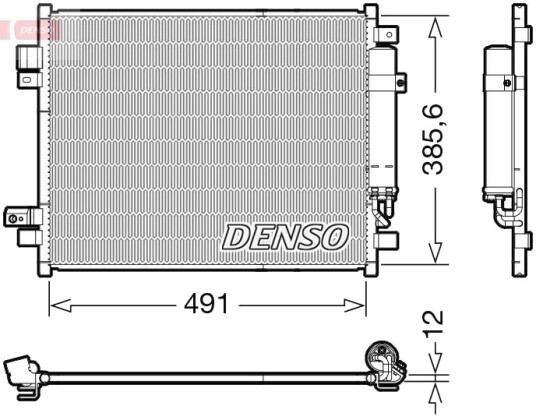 Kondensator, klimaanlegg DENSO DCN46034