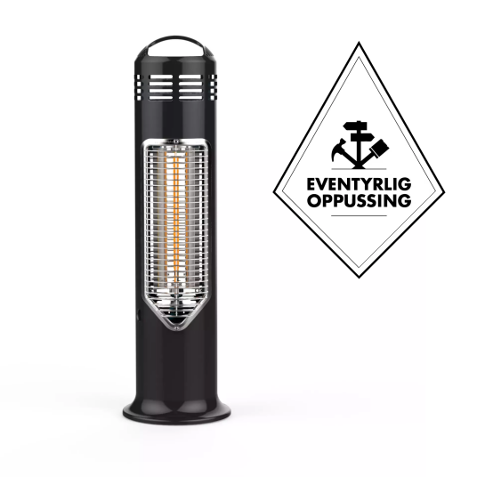 IMUS terrassevarmer med "Safe Touch"-teknologi kun 67cm høy - 550W (tilsvarer 1500W*) IMUS terrassevarmer med "Safe Touch"-teknologi kun 67cm høy - 550W (tilsvarer 1500W*)