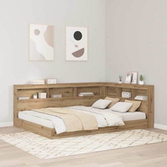  Lagringshodegavl med hylle artisan eik 140 cm Konstruert tre