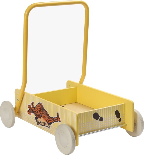 Pippi Langstrømpe Gåvogn Gul